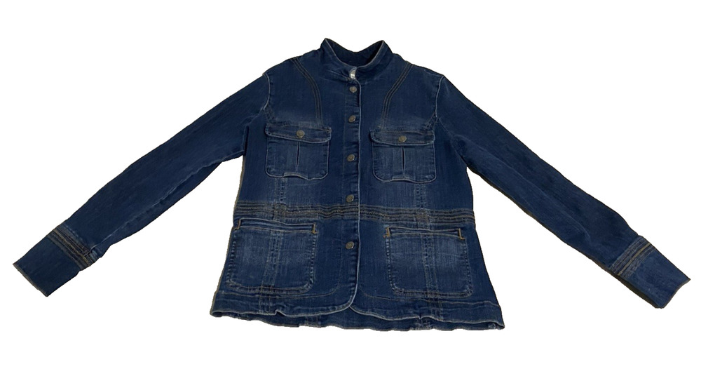 Anatomie Frida Womens Demin Jean Jacket Size XS Festival Indigo Western Cowgirl
